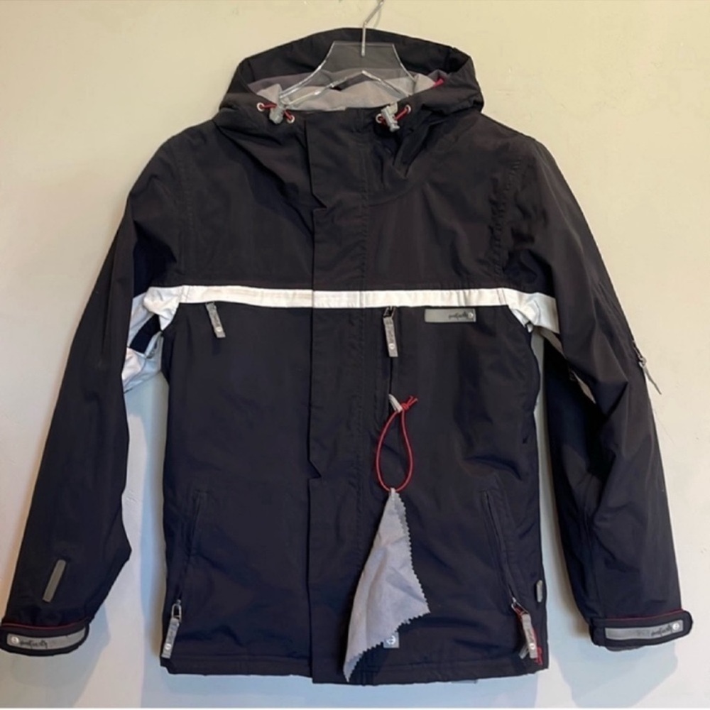 Planet earth, black, women’s snowboarding, jacket, size Small